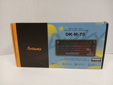 Ducky OK-M-75 Hotswap Wireless RGB Keyboard, Black  (#1)  **READ** picture