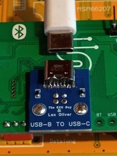 USB-B to USB-C Conversion Adapter 180° Orientation Type C picture
