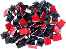 Adhesive Clips Strong Wire Holders 100 Pack Self-Adhesive Wire Clip Cable Cord picture