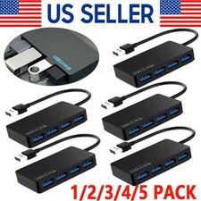 4 Port Hub Splitter For PC Mac MacBook Notebook Laptop Desktop Portable lot picture