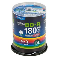 Verbatim Blank Blu-ray BD-R VBR130RP100SV4 25GB 1-6x 100 Sheets Printable New picture