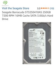 Seagate Barracuda 7200.10 250GB Internal 7200RPM 3.5