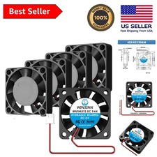 Compact 40mm 5V Cooling Fan 5000 RPM - Ideal for DVR, PC, Laptop & More (5Pcs) picture