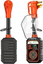 50 Amp RV Surge Proetector, 30000J for 50A Camper Trailer Orange picture