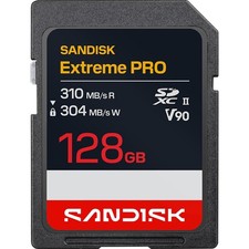 Sandisk NEW 128GB Extreme PRO SD UHS-II V90 Memory Card, Up to 310MB/s Read (Ne picture