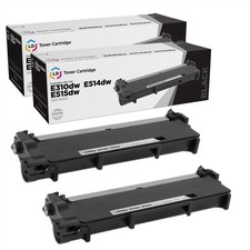 LD Compatible for Dell 593-BBKC / CVXGF Set of 2 Black Toner E310dw E514dw E515d picture