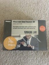 Sealed New Boxed Maxtor One Touch III Portable Storage Hard Drive 120GB picture
