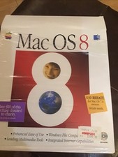 Apple Mac OS 8 Open Box CD-ROM Retail Box 1997 Vintage Operating System NOS New picture