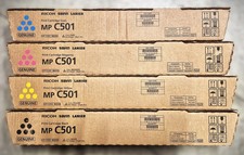 Genuine Set of 4 Ricoh MP C501 842244/45/46/43 CMYK Toners Ricoh/Savin/Lanier picture