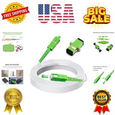 30ft 10 Meters SC/APC to SC/APC Fiber Optic Internet Cable, Armored Single Mo... picture