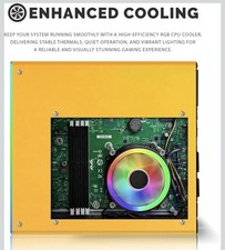 HP Desktop Computer PC Lambo AMD A10-9700, 16GB RAM, 512GB SSD, 24 Inch Curved  picture