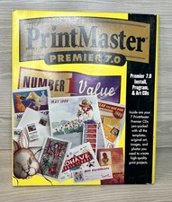 Vintage Print Master Premier 7.0 Win 95/98 Flawed Cover 7 CD’s picture