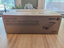 Genuine Xerox Phaser 6280 High Capacity Print Cartridge - Yellow (106R01394) picture