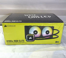 Corsair H100x RGB ELITE, Performance 240mm RGB Liquid Cooler Black picture