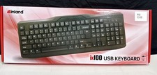 NEW Computer Keyboard Inland iK100-J9851  USB Wired With 107 Keys For PC picture