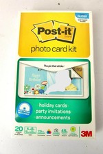 3M Post-It Brand Photo Card Kit 20 4X8 Sheets & Envelopes w/ Software Sealed  picture