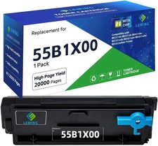 Black Toner Cartridge 1-Pack 55B1X00 Chip Lexmark 55B1000 MS 331 BN 55B1H00 picture