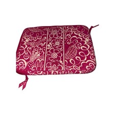 Vera Bradley Quilted Tablet Laptop Sleeve Retired Twirly Bird Pink Pattern 11x14 picture