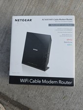 NETGEAR AC1600 DOCSIS 3.0 Cable Modem Router C6250 Dual Band Black Open Box picture