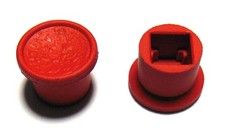 *x50 Pcs BULK - SOFT RIM CAPS* NOS Red IBM/Lenovo ThinkPad TrackPoint Nubs, 6mm picture