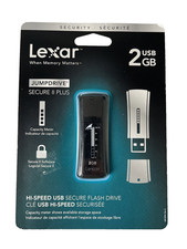 Lexar JumpDrive Secure II Plus 2GB USB 2.0 Flash Drive Capacity Meter picture