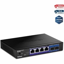 TRENDnet 6-Port Unmanaged Multi-Gig Switch, Metal Housing, Black TEG-S562 picture