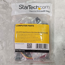 StarTech.com 2.5in to 3.5in SATA HDD Caddy Mounting Bracket Silver BRACKET25SAT picture
