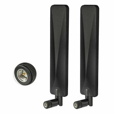 2Pcs SMA Male 12dBi Black External Antenna For MOFI 4500 Cellular 4G LTE Router picture