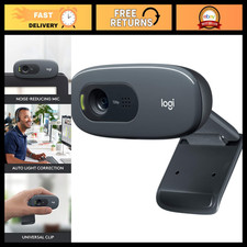 720p HD Webcam for Video Calling, Plug-and-Play, Wide Screen, USB Compatible - B picture