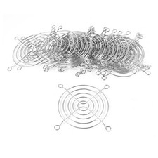 20pcs 80mm 8cm PC Case Fan Finger Guard Grill Protector Metal Silver Tone picture