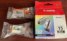 CANON BCI-15 TONER, 2 PACK BOXED, 1 BLACK, 1 MULTI COLOR PACKED picture