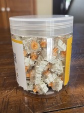 Gateron KS-20 Dual-Rail Magnetic Orange Keyboard Switches, Pre-lubed, 70 pcs. picture