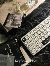 Prebuilt Customized Mechanical Keyboard BUFF65 CREAMY THOCKY BLACK WHITE SET picture