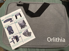 Orlithia Gray Padded Polyester 17in Laptop Briefcase Carrying Case w/ Strap picture