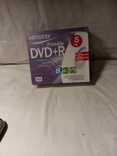 Vtg. Memorex Printable DVD +R 5CT.in Case 4.7 GB 120 MIN. picture