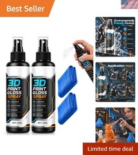 3D Printer Model Gloss Spray 60ml High Gloss Finish Layer Line Reducer 2 Pack picture