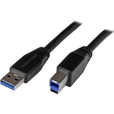 StarTech 5m (15ft) Active USB 3.0 USB-A to USB-B Cable - M/M picture