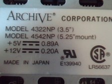SCSI DAT Tape Drive Archive Corporation 4322NP 4542NP LAA73366 E139940 picture
