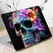2x Skull and Rose Laptop Stickers Waterproof Scratch Resistant PVC Art Stickers picture