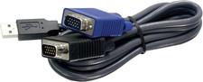 USB VGA KVM Cable - Tk-Cu15-15Ft. (4.5M), Connect Computers to KVM Switches, NDA picture