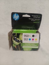 HP 950 Black 951 Color Ink Cartridge. Used, Remain Ink Unknown. picture