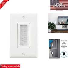 Legrand On‑Q Wall Plate Recessed Low-Voltage Cable Pass-Through White, Single... picture