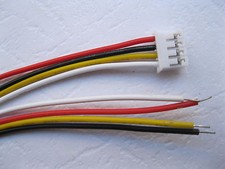 250 pcs PH Pitch 2.0mm 4 Pin Polarized Connector with 26AWG 20cm Leads Cable picture