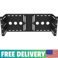 4U Universal VESA LCD Monitor Mounting Bracket 19 Inch Server Rack Cabinet Black picture