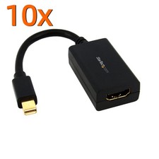 Lot of 10 StarTech.com MDP2HDMI Mini DisplayPort to HDMI adapter-1080p Converter picture