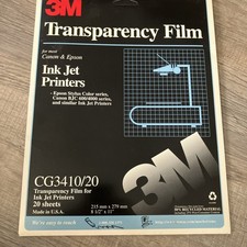 3M CG3410 Transparency Film for Canon Epson Color Ink Jet Printers NEW picture