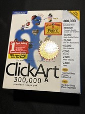 Clickart 300,000 Premiere Image Pak 20 CD Set Software + Book by Broderbund picture