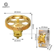 3D Printer Replacement P2S Extruder Gear Kit Hardened Steel All Metal Gear Kit H picture