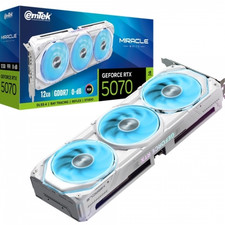 emTek GeForce RTX 5070 MIRACLE WHITE D7 12GB / Gaming Graphics Card / Express picture