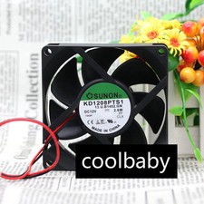 2pcs SUNON KD1208PTS1 12V 2.6W 2Wire Cooling fan 8cm 8025 80x80x25mm 8cm 37CFM picture